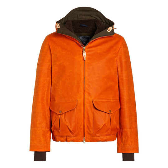 Herrenjacke Manufacture Ceccarelli Orange Blazer Mantel