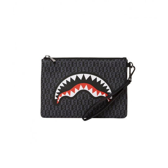SPRAYGROUND etui MONEY CHECK GREY - Grijs/Zwart