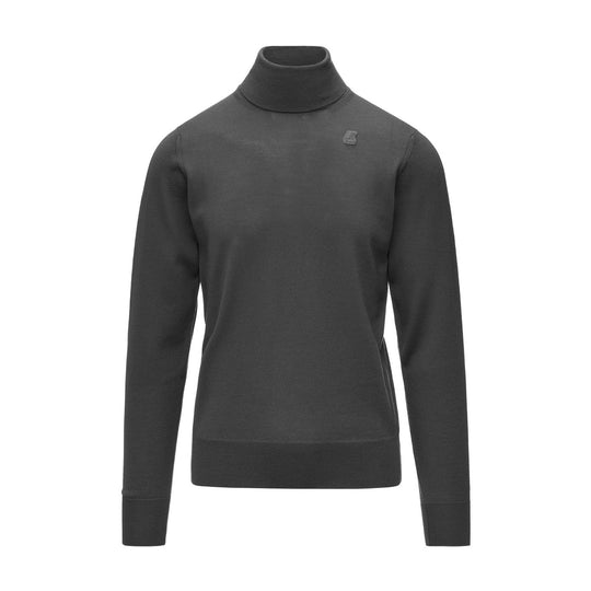 Men's K-Way Henry Merino Sweater Dark Gray