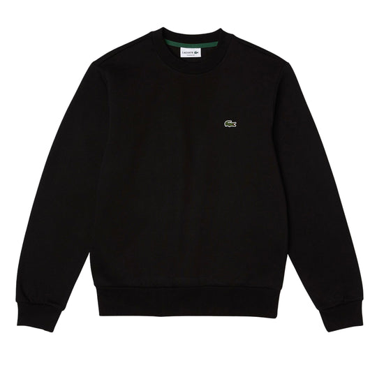 Men's Lacoste Crew Neck Organic Cotton Sweatshirt Black