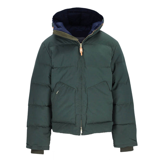 Men's Down Jacket Manifattura Ceccarelli Hooded Green