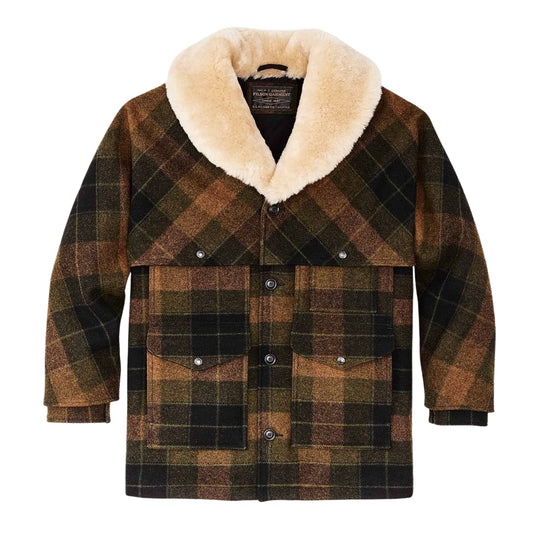 Herrenmantel Filson gefütterter Mackinaw Wollpacker mehrfarbig