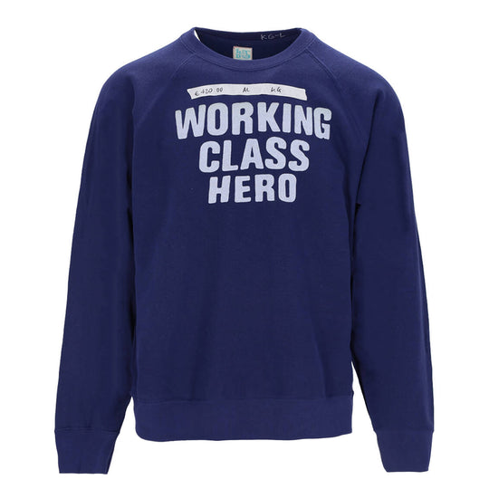 Herren-Sweatshirt Mr. Hot Dog 'Working Class Hero' Blau