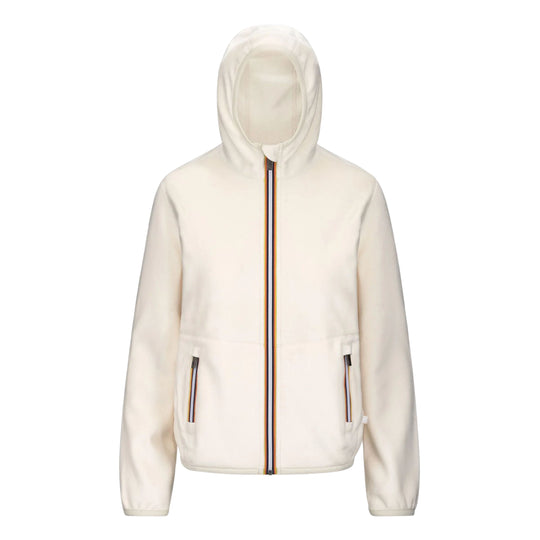 Pile Donna K-Way Wendbar Lily Velour Polar Weiß