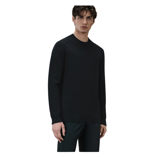 Men's RRD Cotton Plain Round Neck Shirt Dark Blue