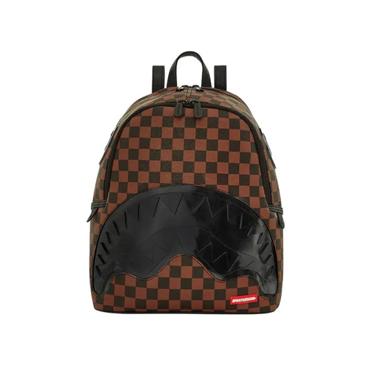SPRAYGROUND Unisex rugzak SHARK IN PARIS SIP CLEAR - Bruin/Multicolor