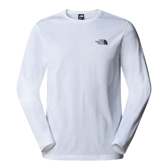 T-shirt Herren The North Face L/S Simple Dome Weiß