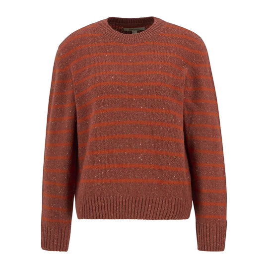 Women's Barbour Claydon Striped Sweater Orange