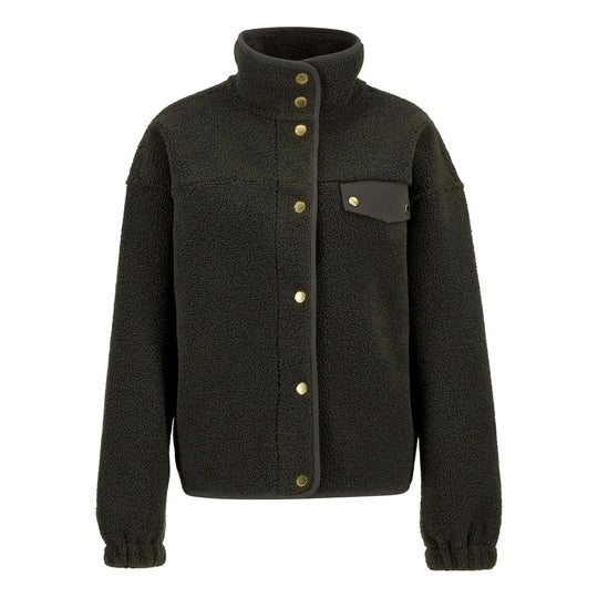 Women's Sweatshirt Barbour Mabel Fleece Overlayers Olive