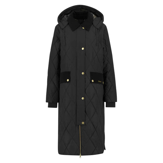 Jacke Damen Barbour Meredith Schwarz / Tartan