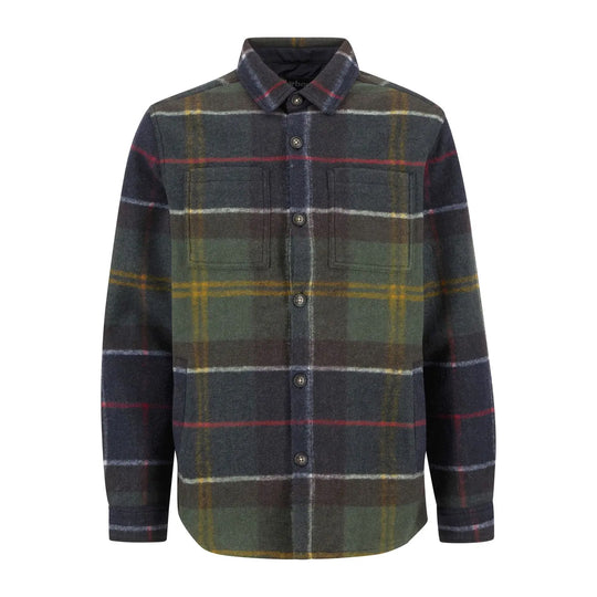 Herren-Overhemd Barbour Chapter Tailored Check Blau/Grün 