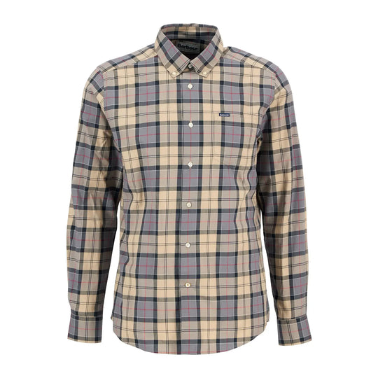 Men's Barbour Wetheram Tartan Shirt Beige Multicolor