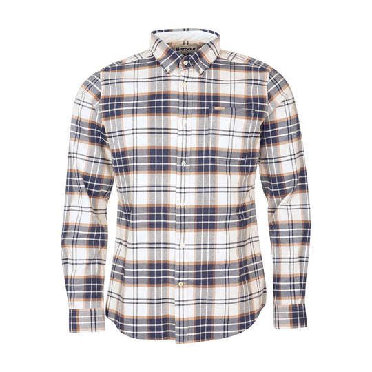 Barbour Herren Hemd Portdown Sartoriale Ecru Mehrfarbig