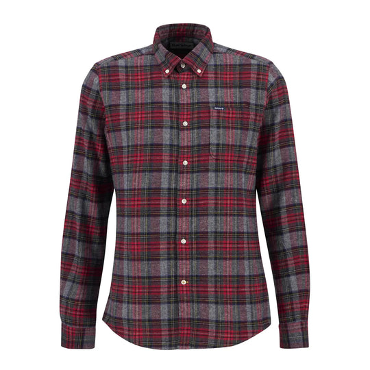 Barbour Herren Hemd Ashroad Slim Rot Mehrfarbig
