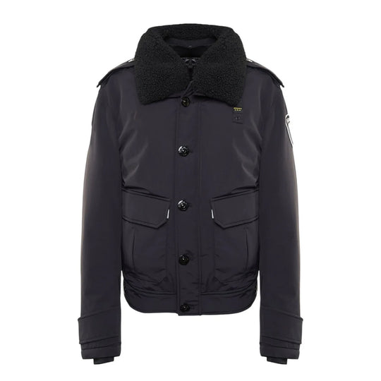 Herren Jacke Blauer Ward Policeman Schwarz