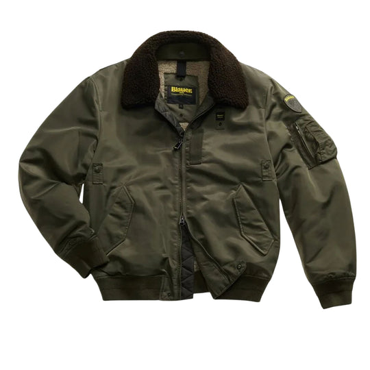 Herrenjacke Blauer Bomber Marshall Militärgrün