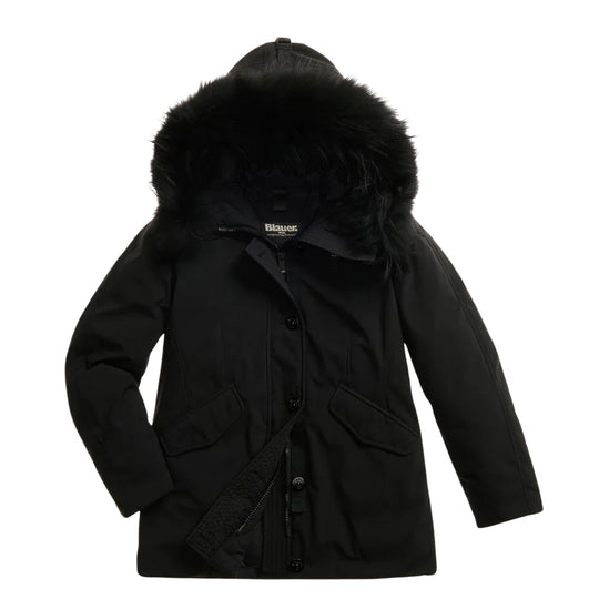 Damenparka Blauer Irma Schwarz