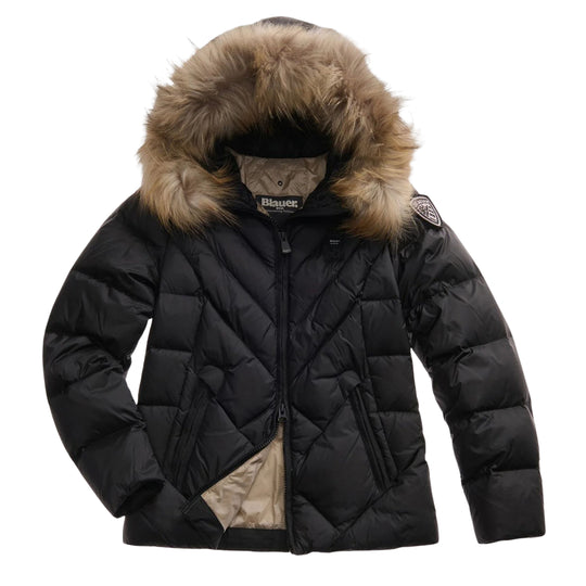 Damensteppjacke Blauer Alicia Schwarz