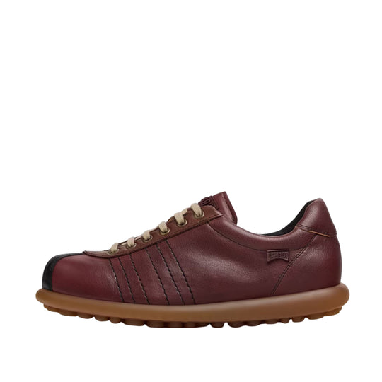 Men's Camper Pelotas Ariel Low Ankle Shoes Bordeaux Multicolor