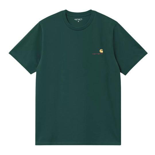 Herren-T-Shirt Carhartt Wip S/S American Script Organic Grün