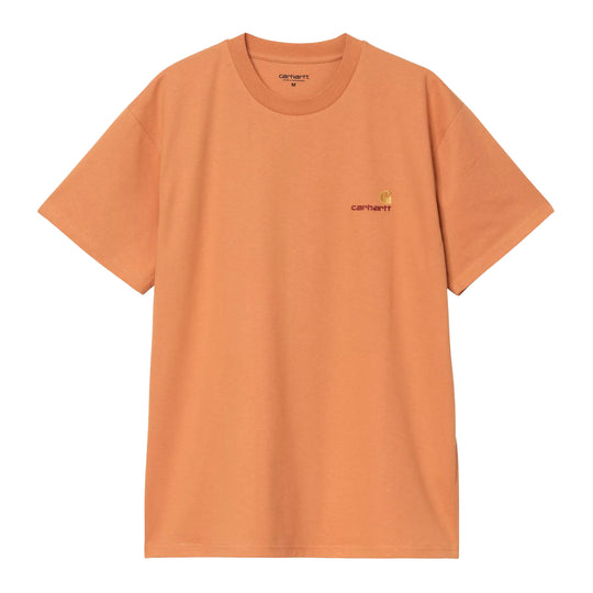 Herren-T-Shirt Carhartt WIP S/S American Script Orange