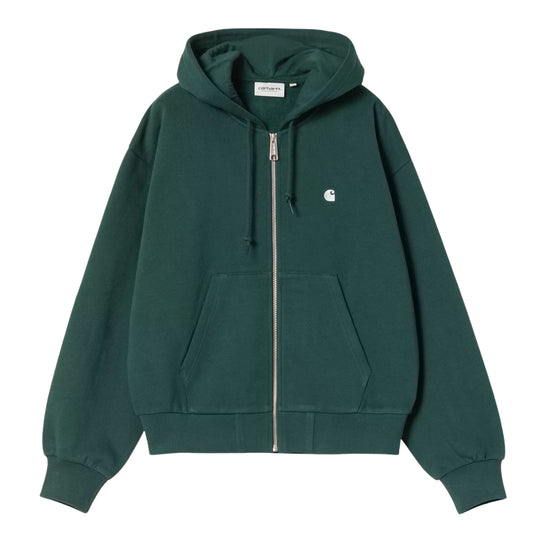 Women's Carhartt Hooded American Script Sweatshirt Green/Grey