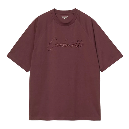 Herren-T-Shirt Carhartt S/S Ray Bordeaux