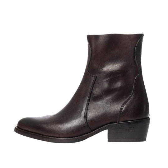 Damenstiefel Curiositè Kurzstiefel Kalbsleder Caracas Dunkelbraun 
