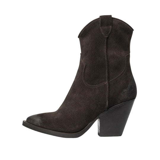 Damenstiefel Curiositè Kurzstiefel Texanerstiefel Dunkelbraun 
