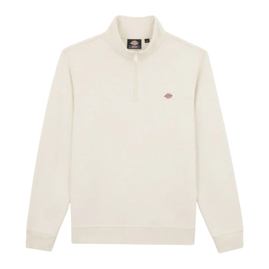 Felpa Uomo Dickies Oakport Quarter Zip Panna