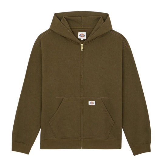 Felpa Uomo Dickies Mineral FZ Hoodie Verde Militare