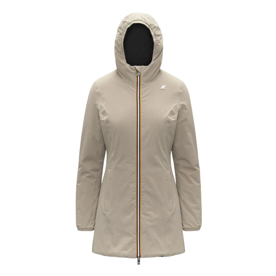 Damen-Jacke K-Way Denise St Warm Wendejacke Beige / Schwarz