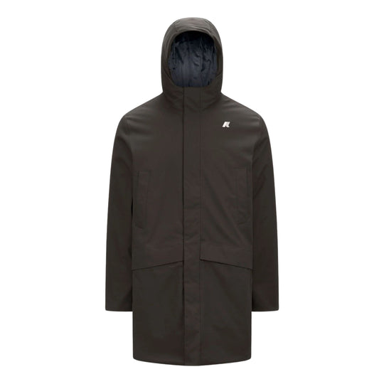Giubbino Uomo K-Way Jarno Twill Marmotta Marrone