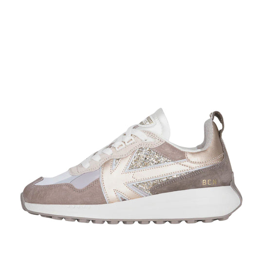 Women's Kaotiko Detroit Glam Sneakers Gold/White/Pink