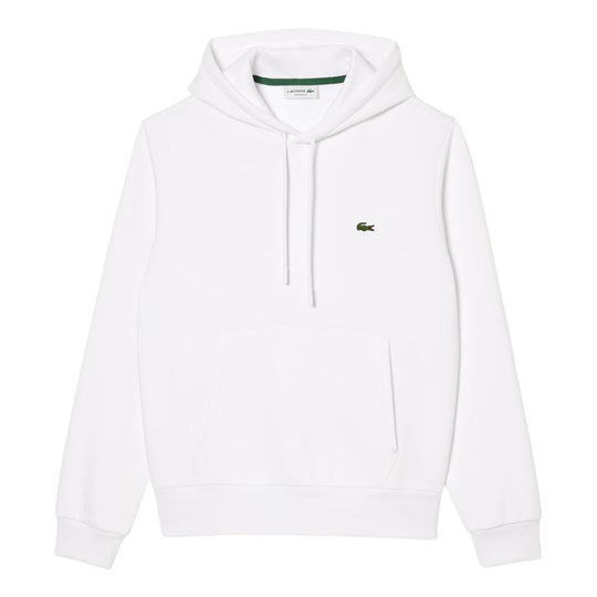 Lacoste Men's White Fleece Hoodie
