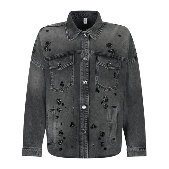 Women's Jacket LIU-JO Truck Over With Stones Gray