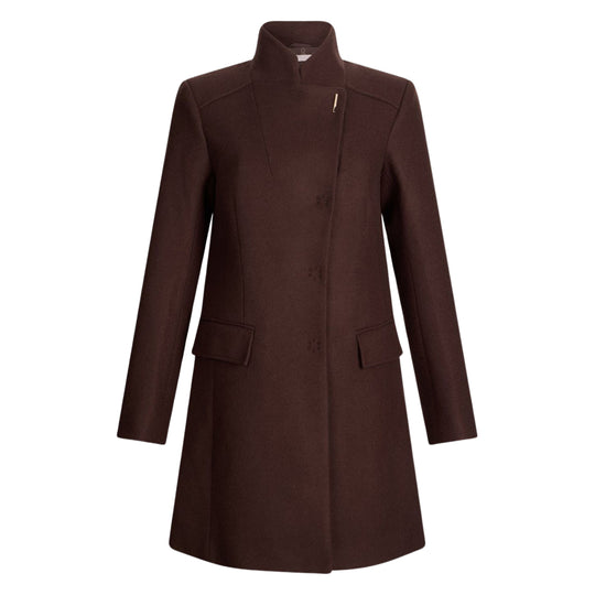 LIU-JO Women's Double Cloth Brown Coat