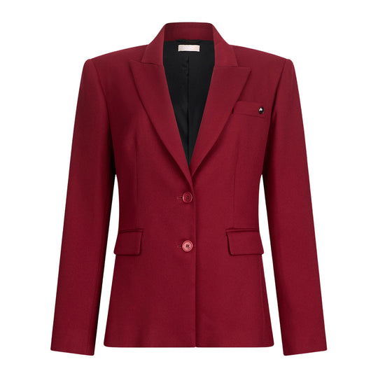 LIU-JO Women's Lancia Collar Jacket Bordeaux