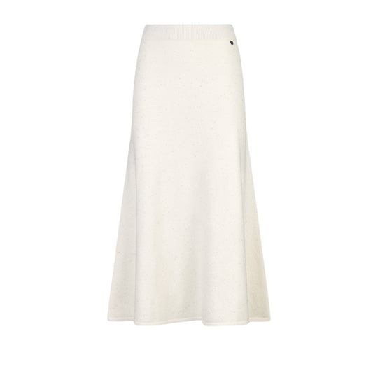 LIU-JO Women's Long Knit Skirt With Sequins Cream