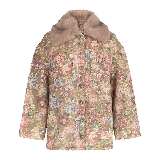 Women's Jacket LIU-JO Western Over Green/Pink