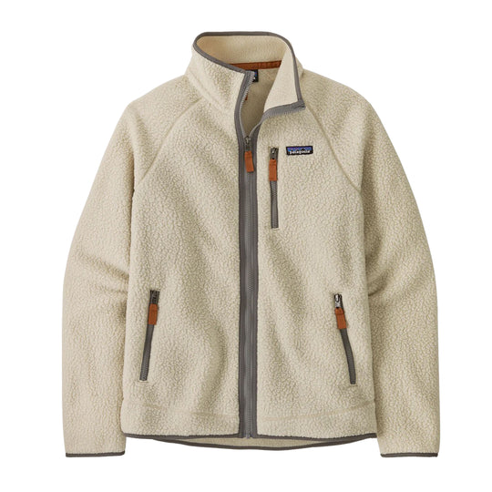 Men's Patagonia Retro Fleece Jacket Cream White