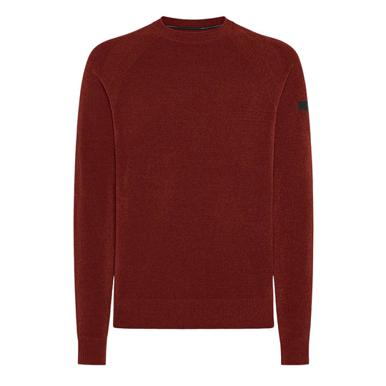 Men's Sweater RRD Velvet Round Knit Orange