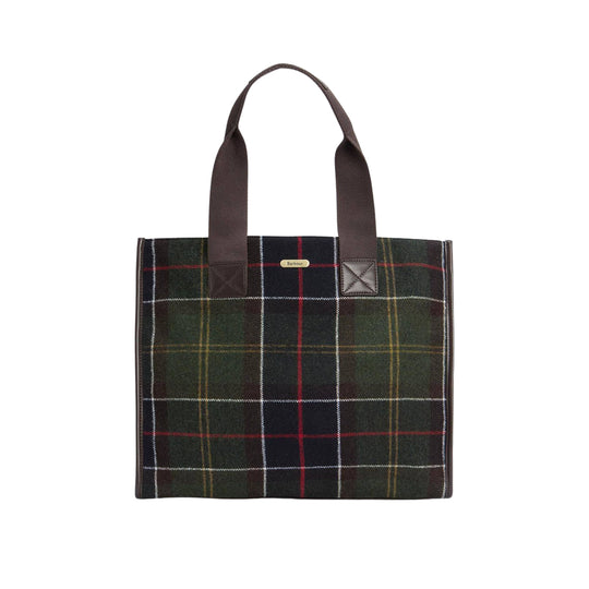 BARBOUR Borsa tote TURNBERRY Classic Tartan - Verde/Blu