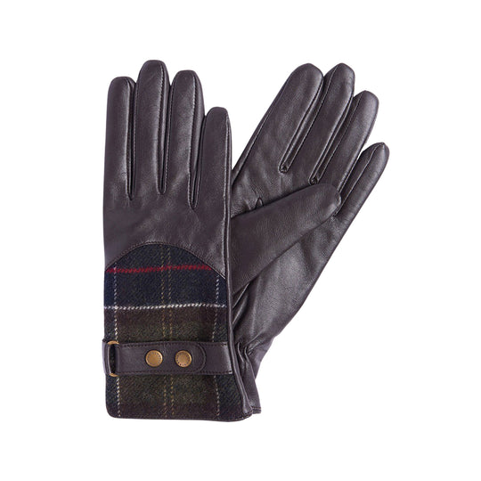 BARBOUR DEE-dameshandschoenen van tartan - Bruin