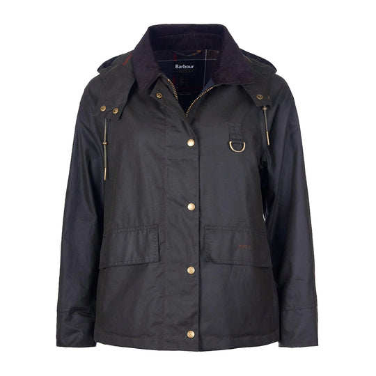 BARBOUR Damesjas van gewaxt katoen AVON - Groen
