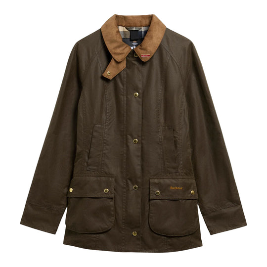 BARBOUR Dames waxjas BEADNELL ICONS - Saliegroen