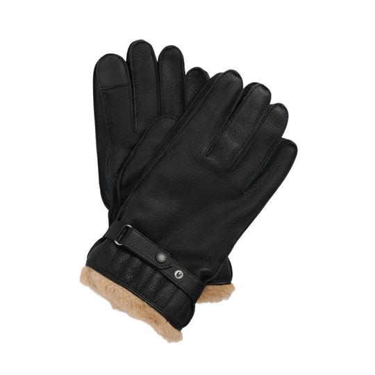 BARBOUR Arbeitshandschuhe für Herren aus Leder UTILITY - Schwarz