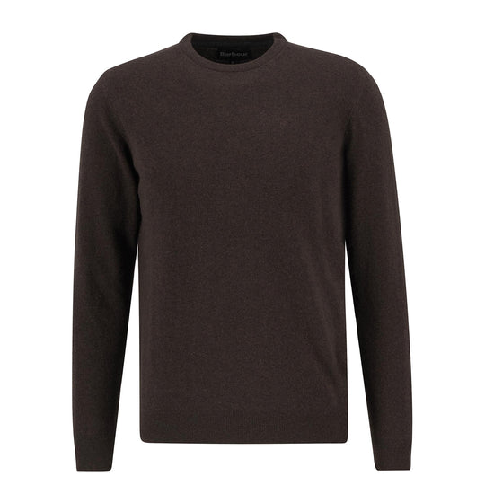 Barbour Essential herenpullover met ronde hals Verweerd groen