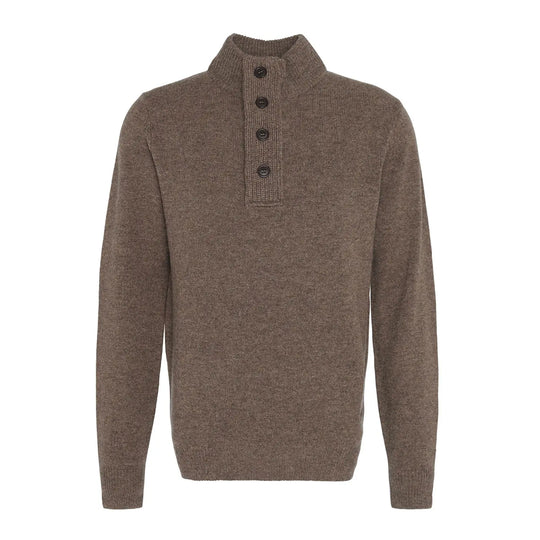 Herentrui Barbour Essential Patch Half Zip taupe