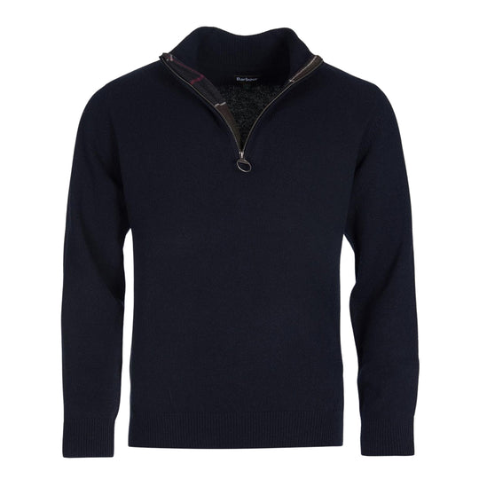 Barbour Holden herentrui met halve rits Blauw